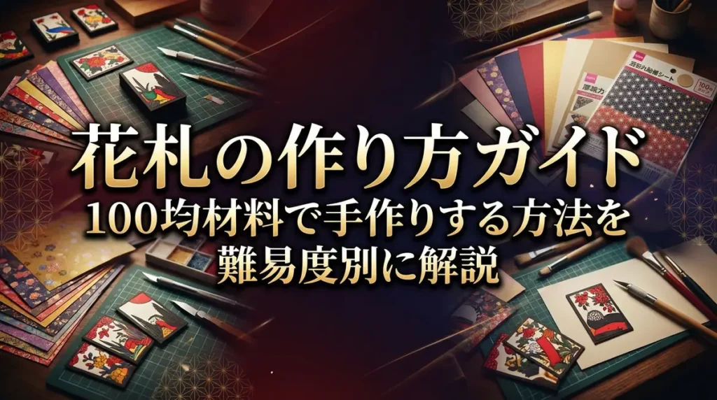 花札の作り方ガイド｜100均材料で手作りする方法を難易度別に解説
