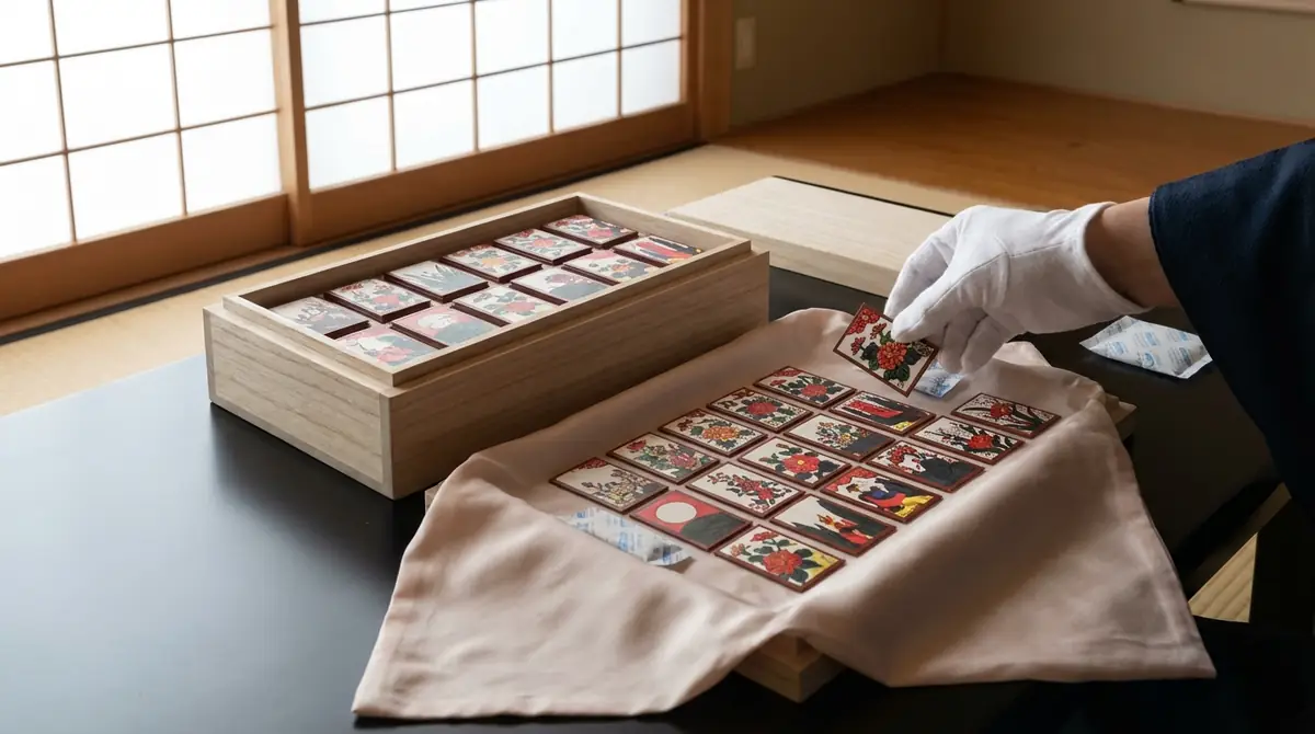 完成した花札の保管方法と長持ちさせるコツ