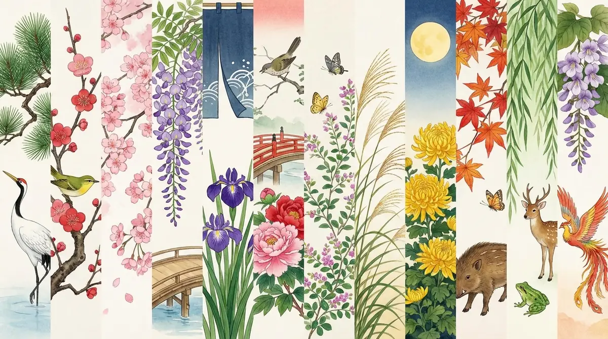 花札の花の名前を月別に詳しく解説｜読み方・意味・特徴