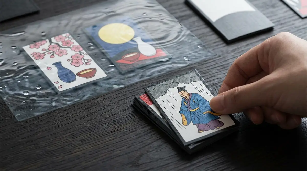 【結論】雨流れは雨札を取ると花見酒・月見酒が無効になるルール