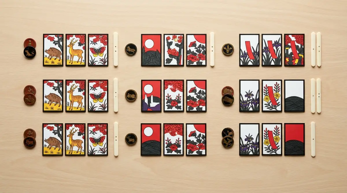 【早見表】花札の役と点数一覧