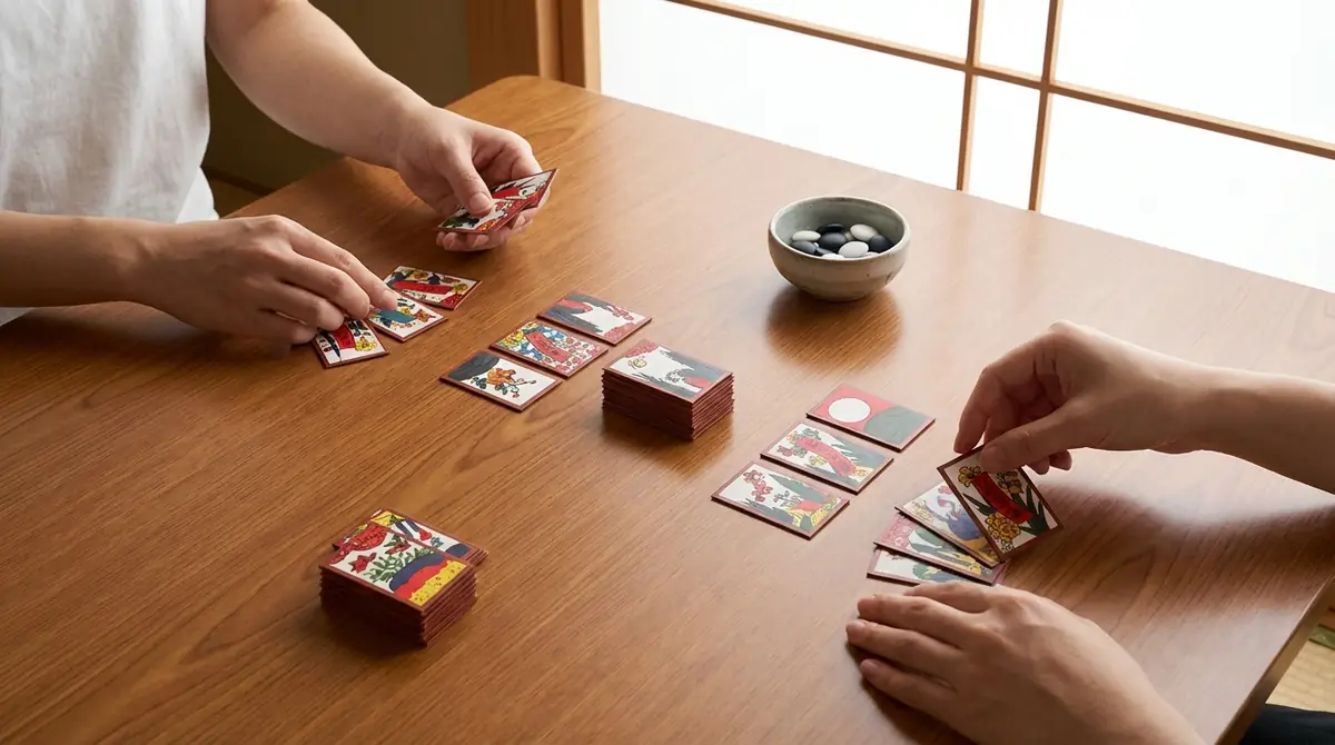 花札こいこいのやり方【準備編】配り方と親の決め方