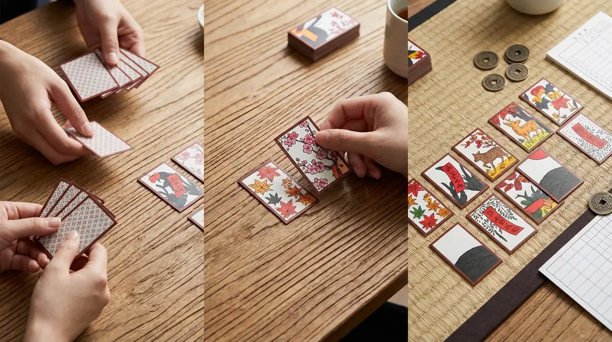まとめ｜花札のルールは「配る→合わせる→役を作る」だけで簡単！