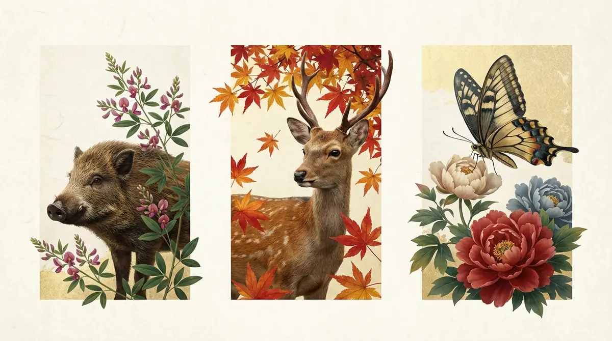 猪鹿蝶とは？花札の動物が作る有名な役を解説