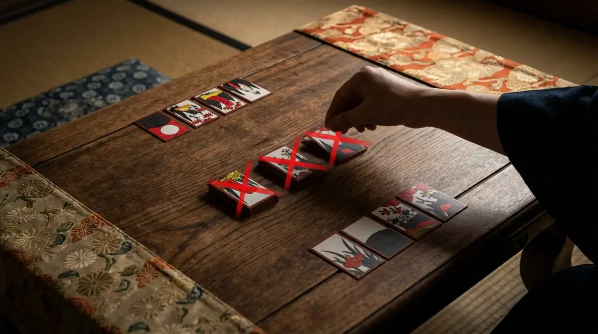 花札で逆転を狙う時にやってはいけないNG行動3選