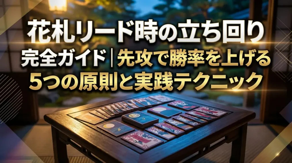 花札リード時の立ち回り完全ガイド｜先攻で勝率を上げる5つの原則と実践テクニック