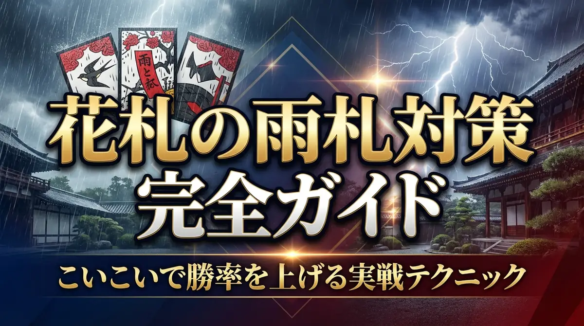 花札の雨札対策完全ガイド|こいこいで勝率を上げる実戦テクニック