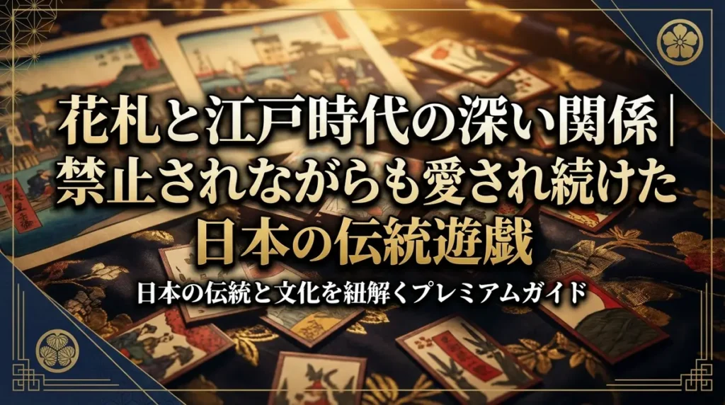 花札と江戸時代の深い関係｜禁止されながらも愛され続けた日本の伝統遊戯