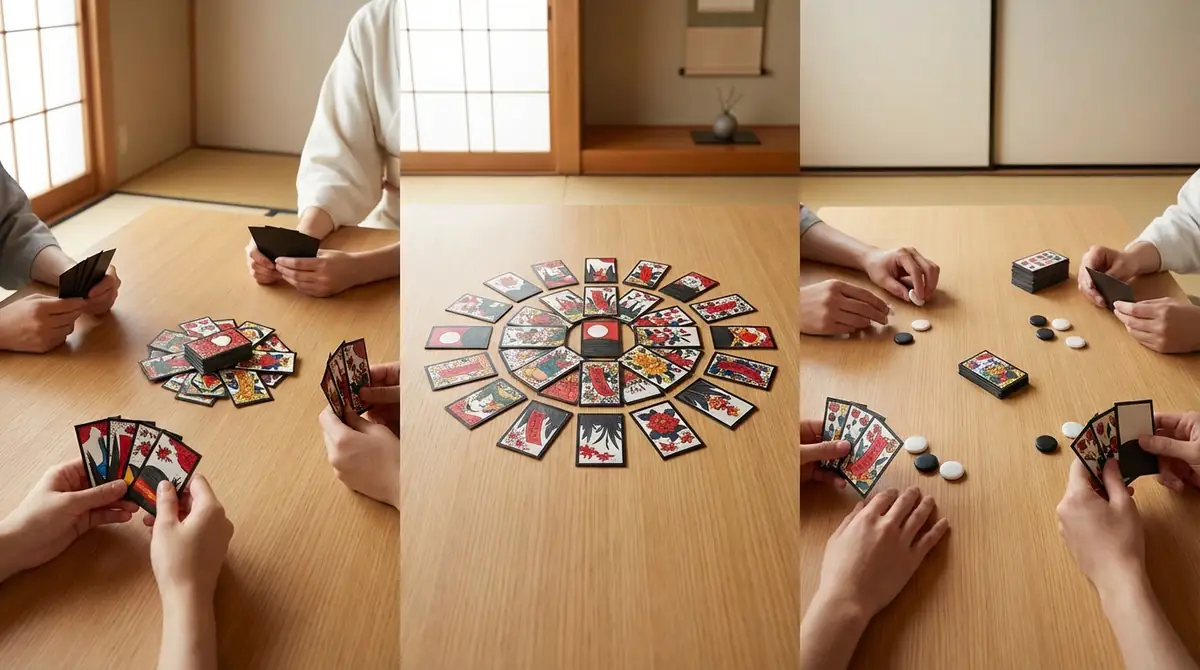 遊び方別の配り方を比較|こいこい・花合わせ・八八