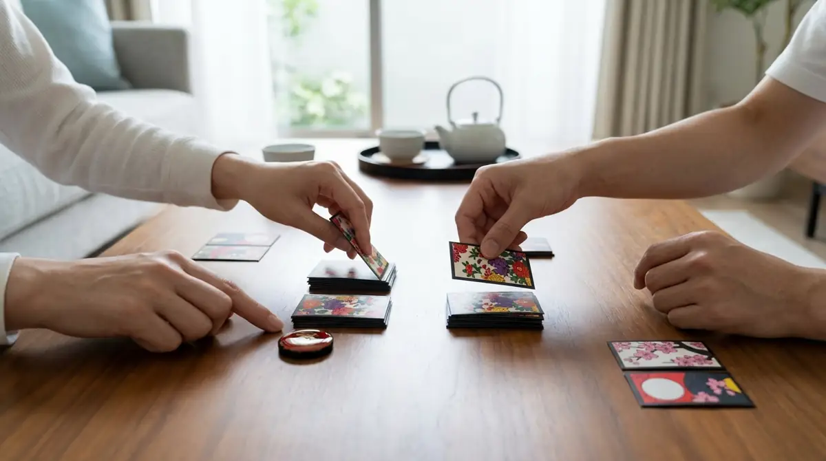 花札2人プレイの準備｜配り方と親の決め方