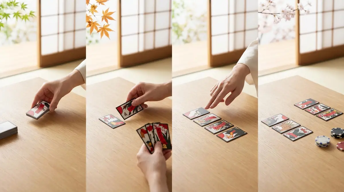 こいこいの遊び方｜ゲームの流れを4ステップで解説