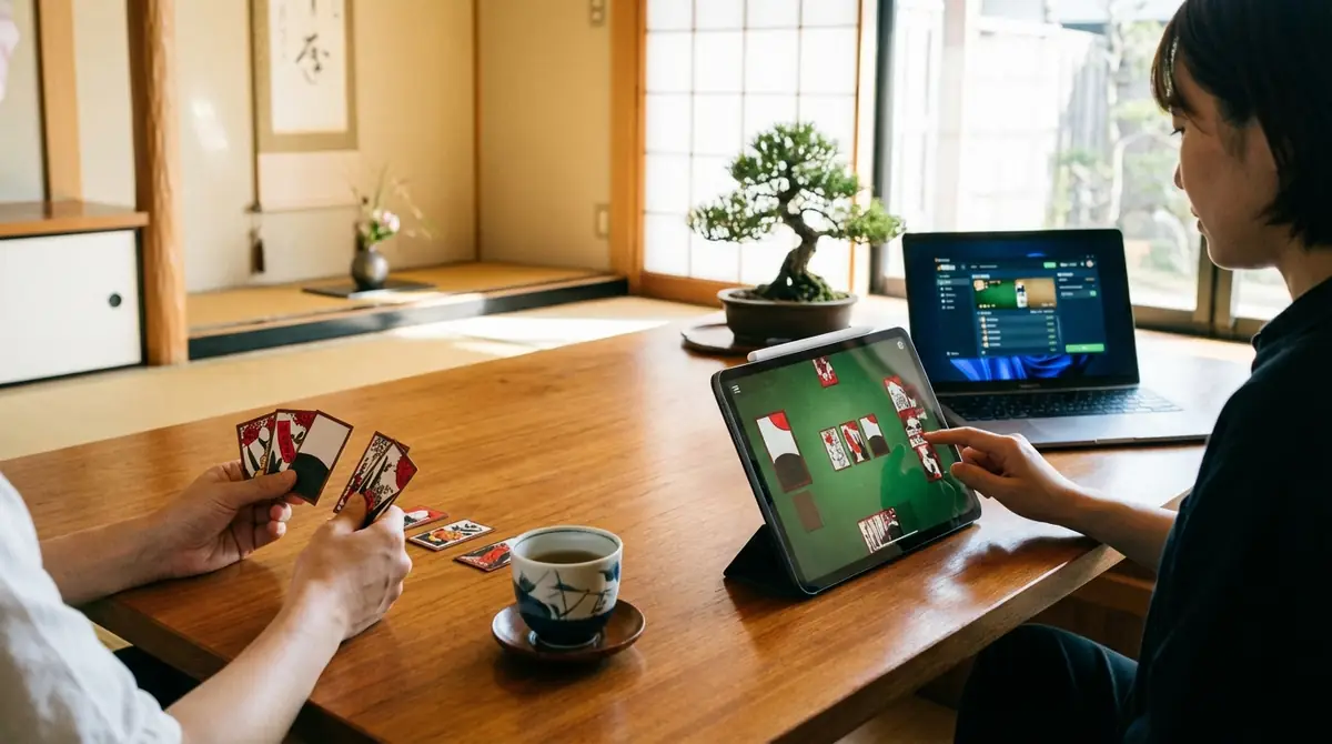 花札を2人で遊ぶ方法3選【アプリ・オンライン・実物】