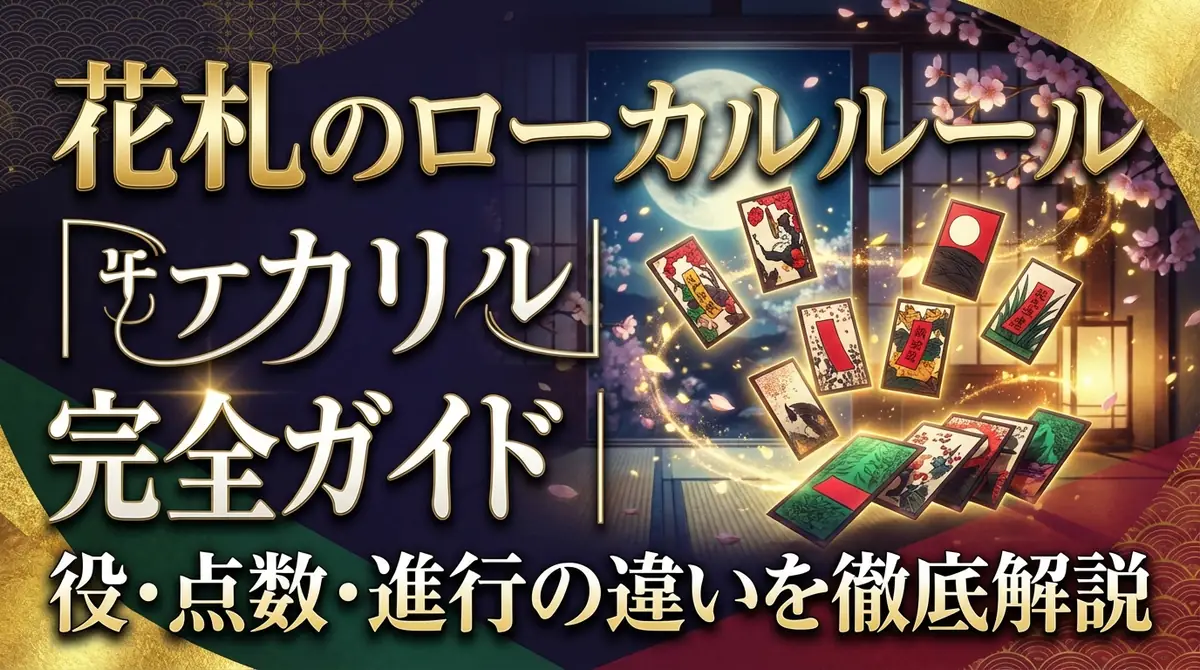 花札のローカルルール完全ガイド｜役・点数・進行の違いを徹底解説