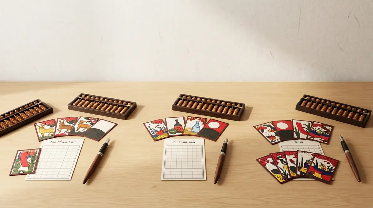 花札の得点計算を実践|3つの具体例でマスター