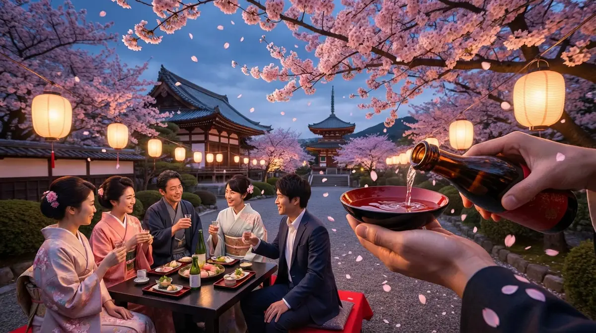 花見で一杯の意味と由来|役名に込められた日本の風情