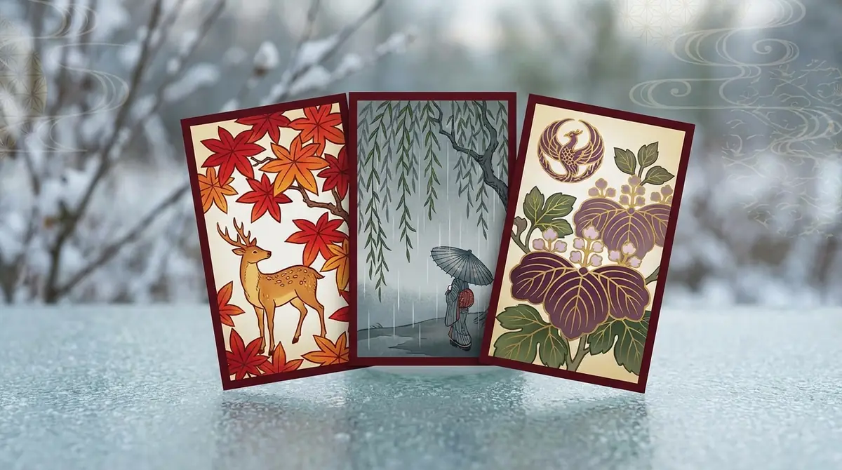 【冬】10月〜12月の花札｜紅葉・柳・桐の季節と意味