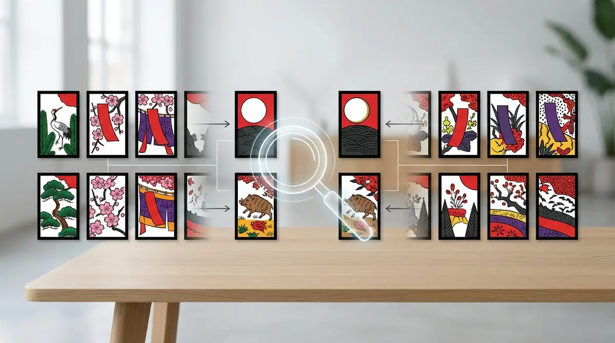 【図解比較】標準札と地方札の見分け方