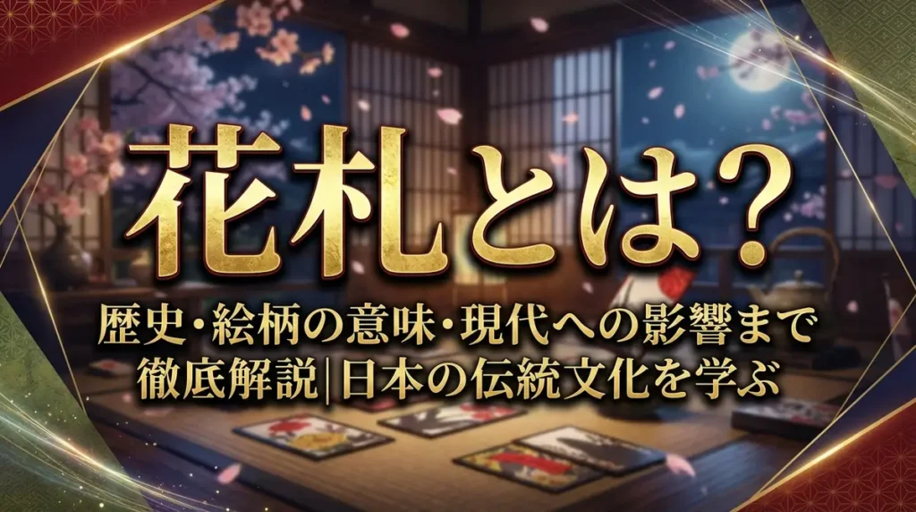 花札とは？歴史・絵柄の意味・現代への影響まで徹底解説｜日本の伝統文化を学ぶ