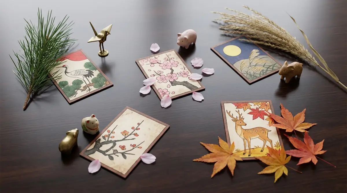 花札の絵柄に込められた意味|12ヶ月の植物と動物