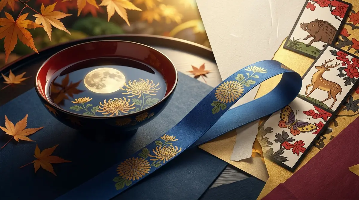 花札9月が関わる役と点数｜青短・タネ・月見で一杯