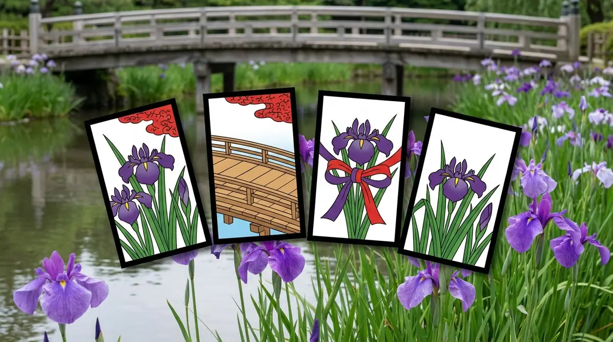 花札の5月は菖蒲(あやめ)|4枚の構成と点数早見表