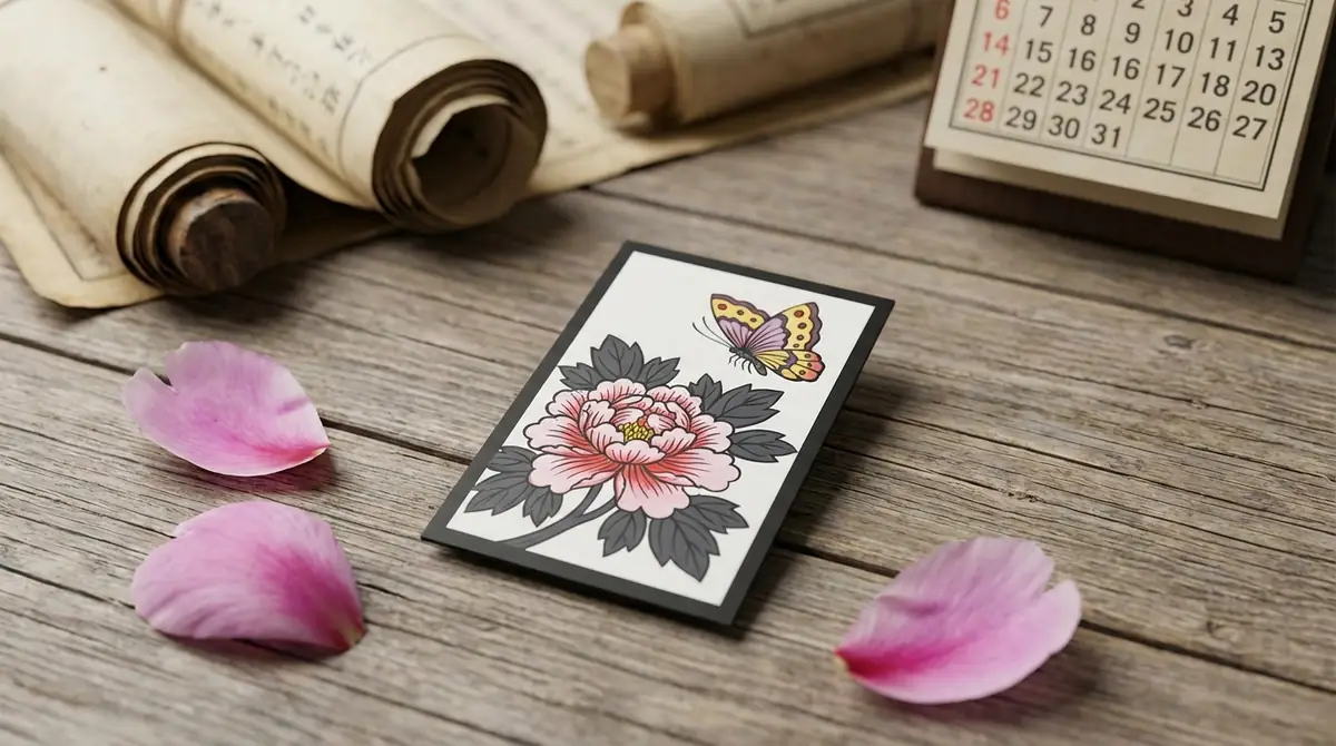 なぜ花札の6月が牡丹なのか｜旧暦との関係と由来
