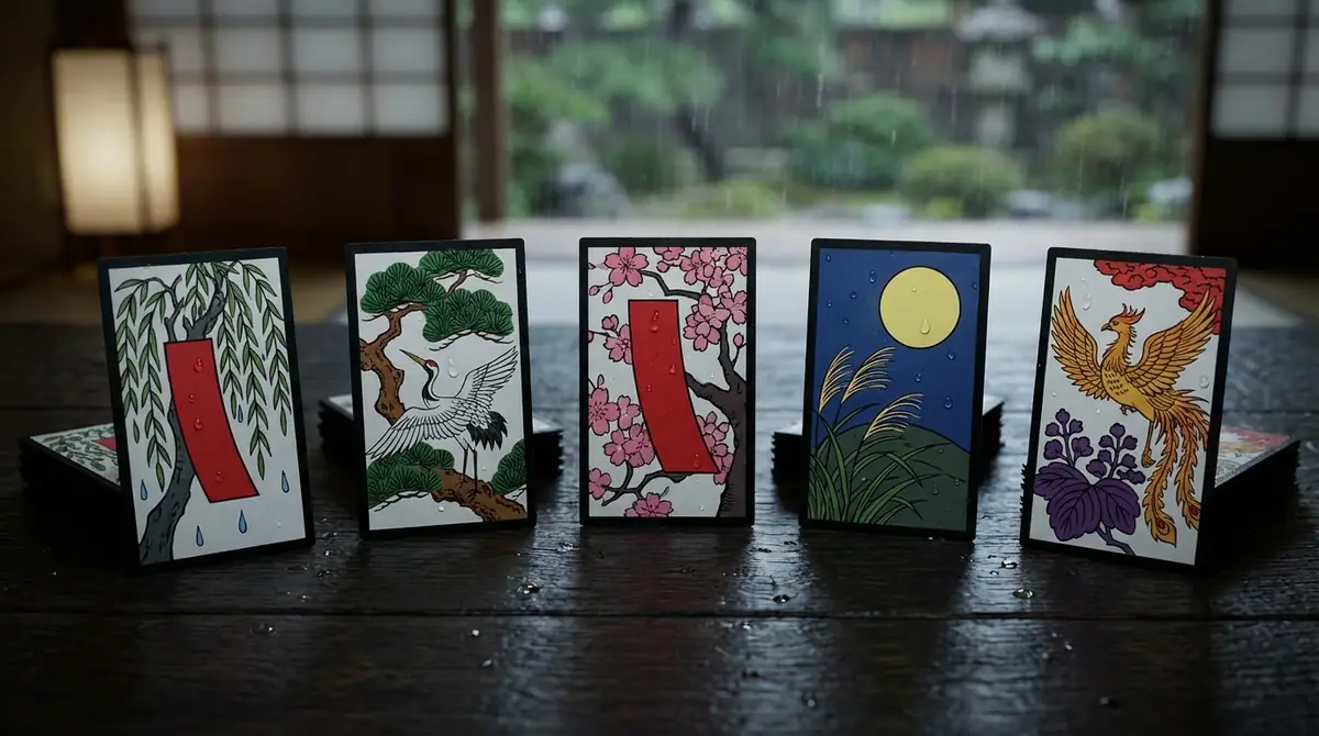 花札11月で作れる役｜雨四光・五光の成立条件