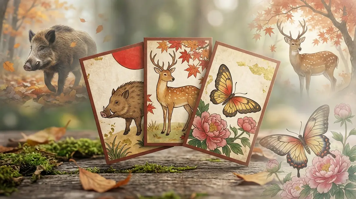 猪鹿蝶の3枚の札を詳しく知る|絵柄に込められた意味