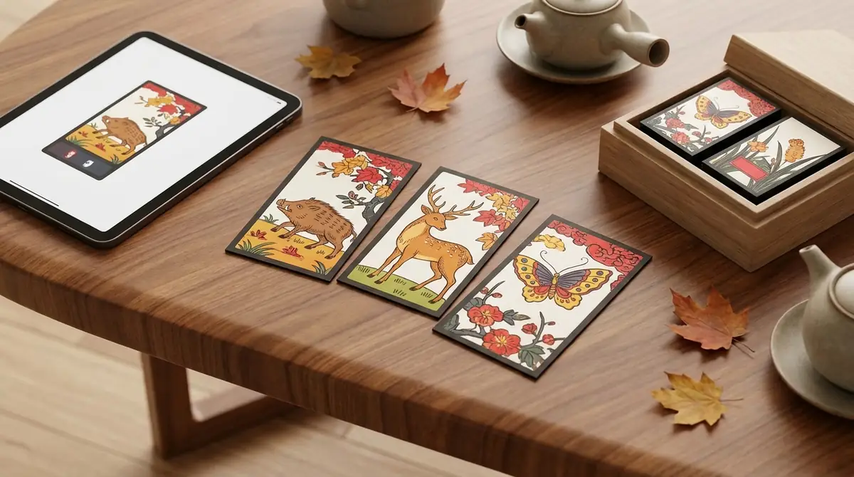 花札で猪鹿蝶を楽しむ準備|おすすめセット・アプリ