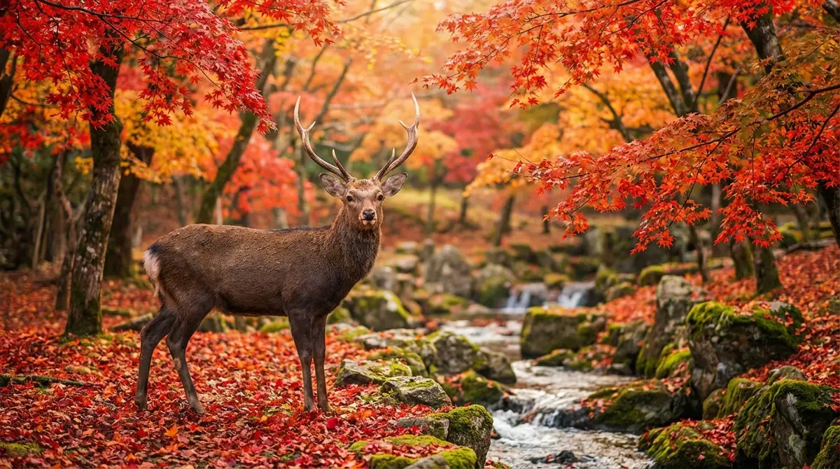 花札の10月札「紅葉に鹿」の絵柄を詳しく解説