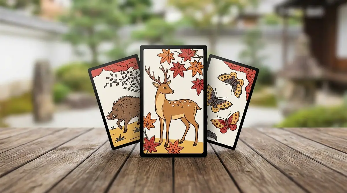 花札で「鹿」が登場する役【猪鹿蝶】の紹介