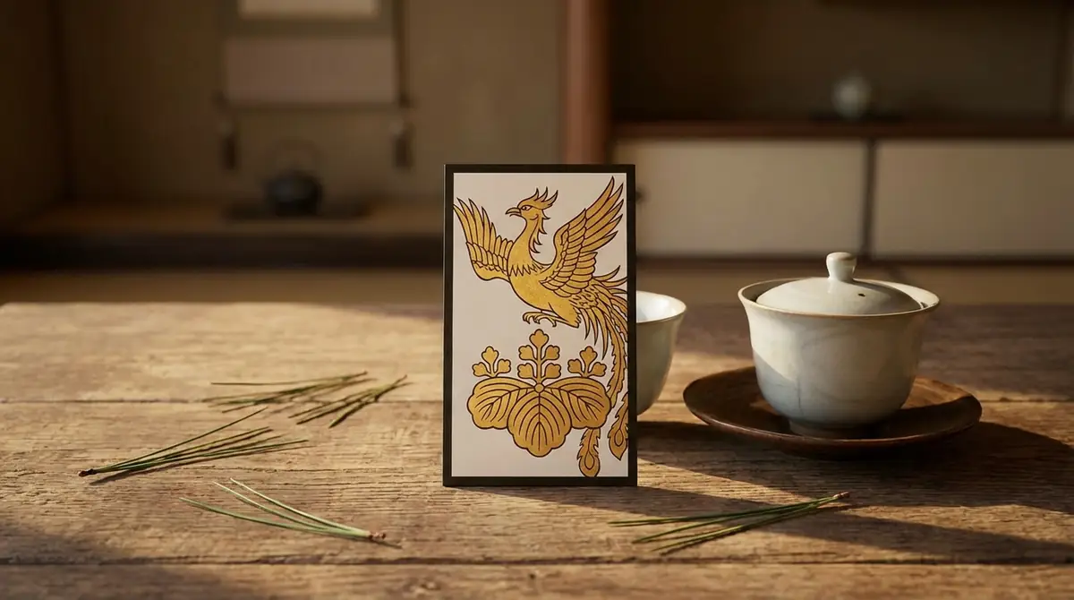 花札「世界」の基本情報｜12月・桐に鳳凰の光札（20点）