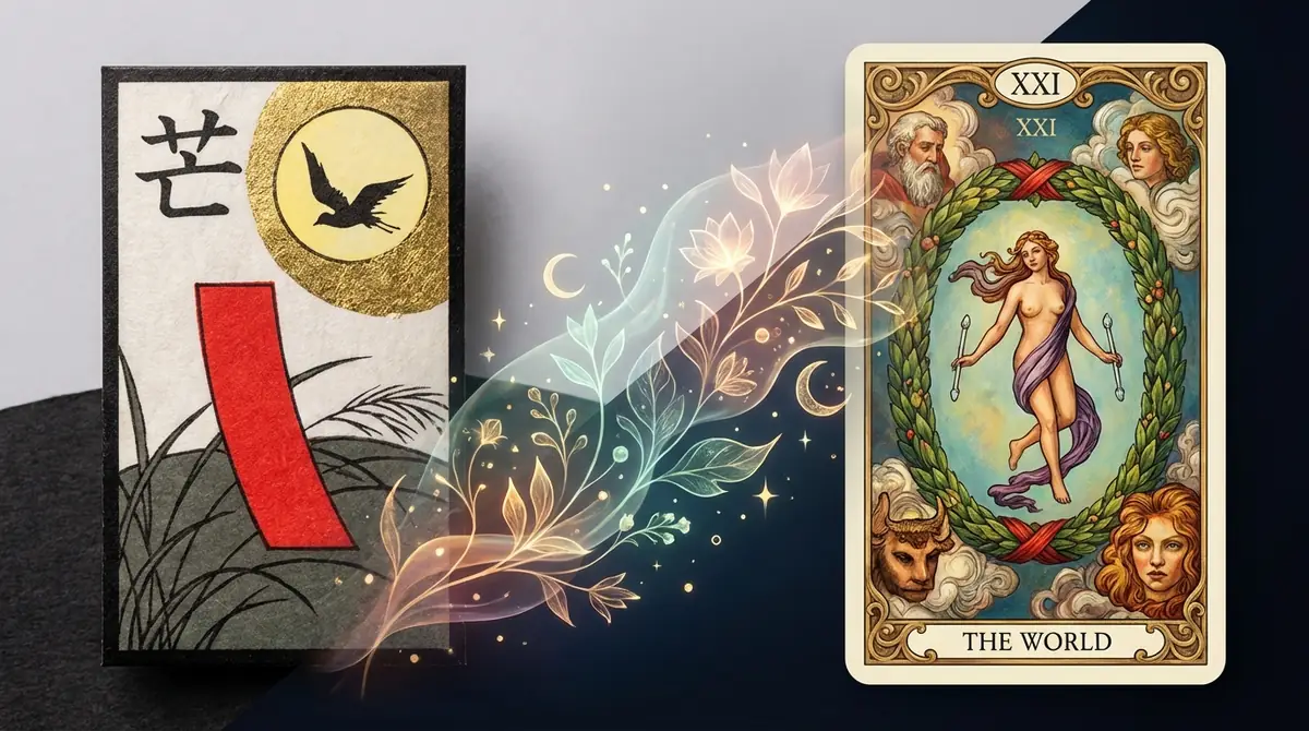 花札「世界」とタロット「世界」に関係性はある？