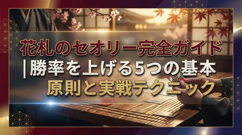 花札のセオリー完全ガイド｜勝率を上げる5つの基本原則と実戦テクニック