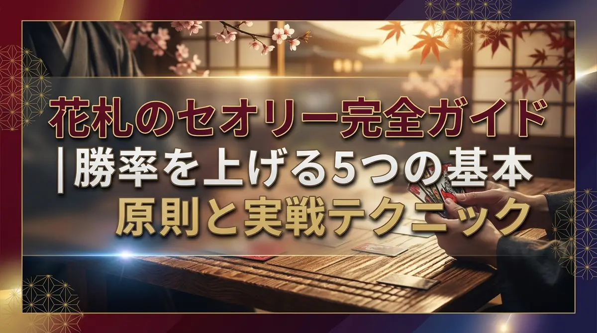 花札のセオリー完全ガイド|勝率を上げる5つの基本原則と実戦テクニック