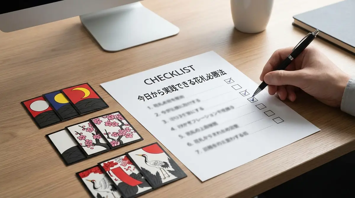 まとめ|今日から実践できる花札必勝法チェックリスト