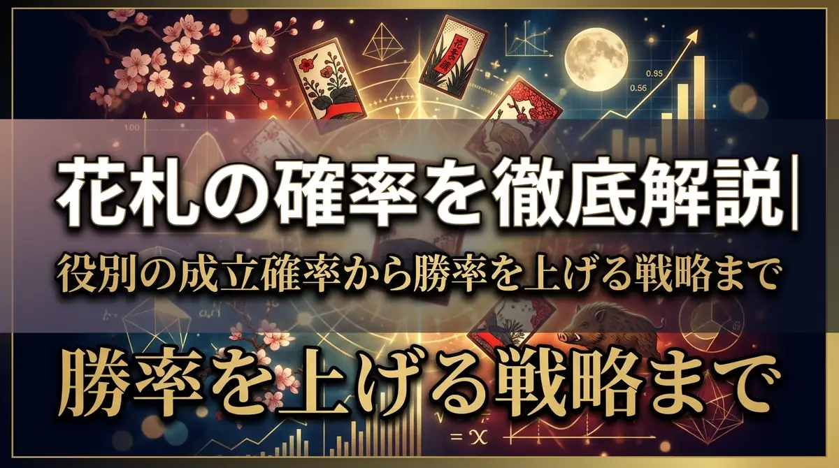 花札の確率を徹底解説｜役別の成立確率から勝率を上げる戦略まで