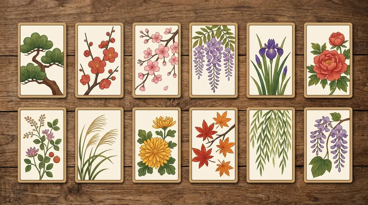 【早見表】花札12ヶ月の読み方一覧