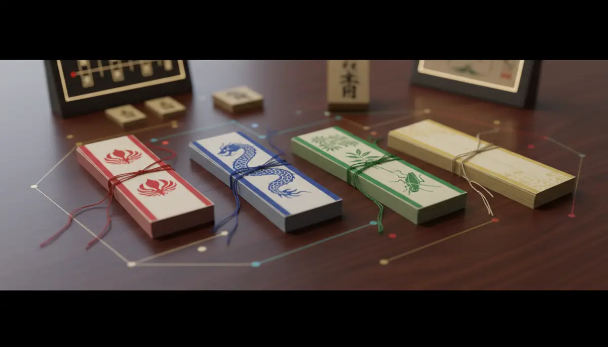 短冊札で作れる役と得点｜タン・赤短・青短・草短